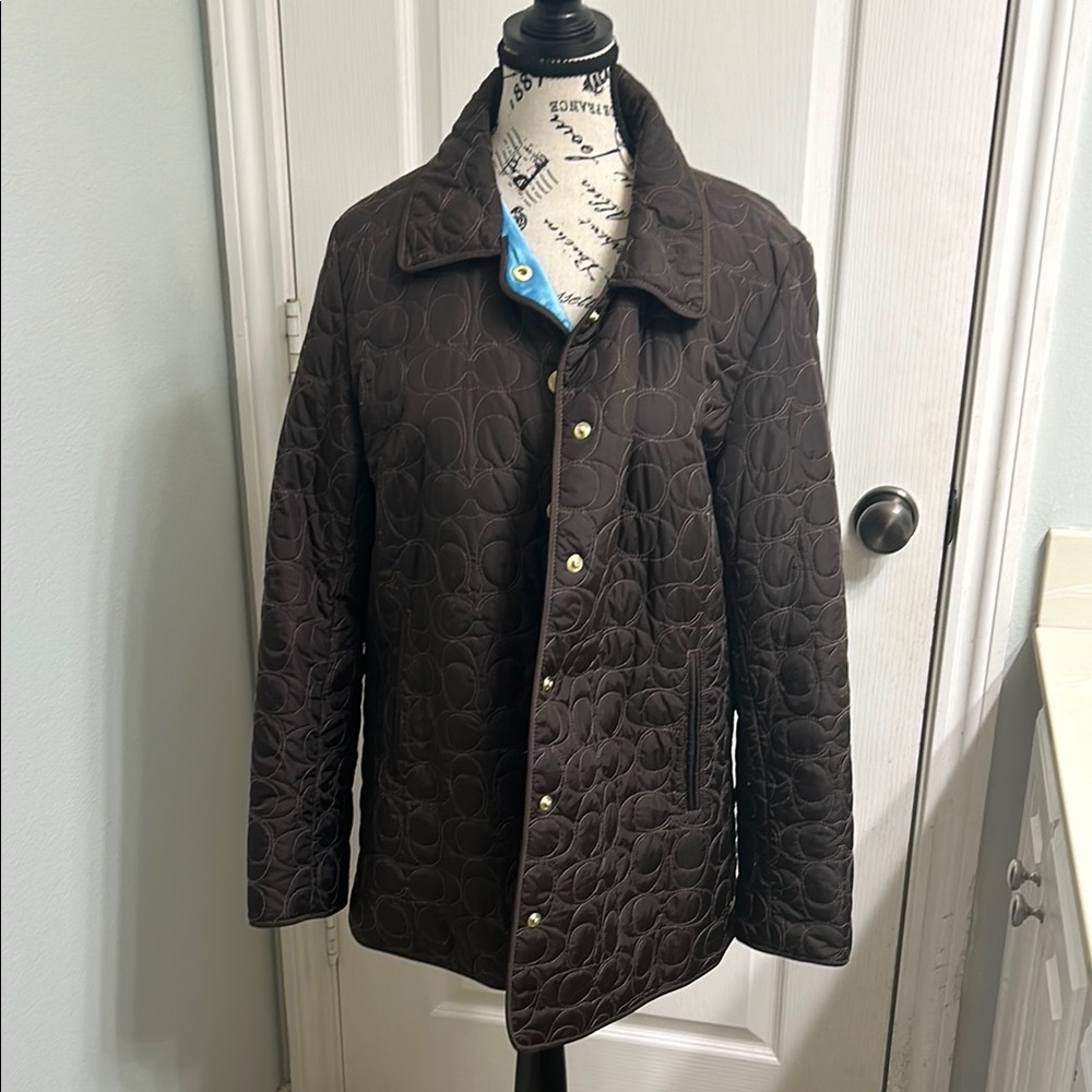 Coach Brown Lightweight Shirt Jacket